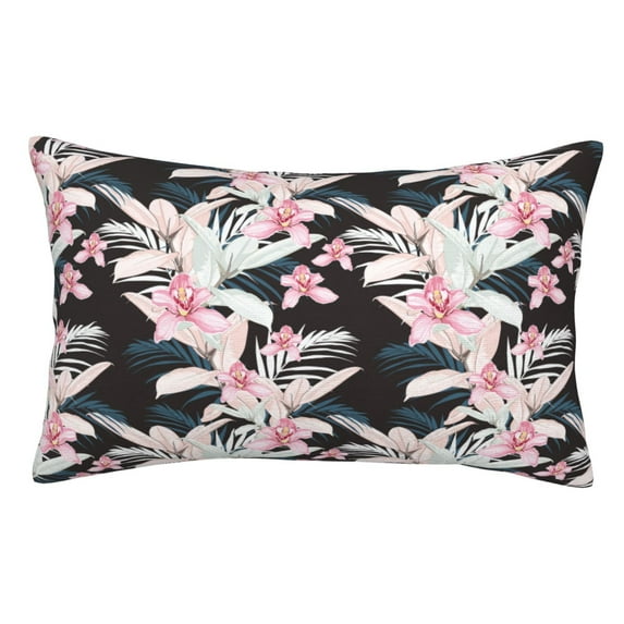 Naloa Orchids Flowers Pillow Covers, Throw Pillow Case Cushion Covers,Cushion for Bedroom,Couch,Home-20"x30"