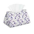thumbnail image 1 of Naloa Orchids Flowers Print Leather Tissue Box Cover Rectangle | Long Tissue Box Cover | Tissue Box Holder | Tissue Holder for Bathroom, 1 of 9