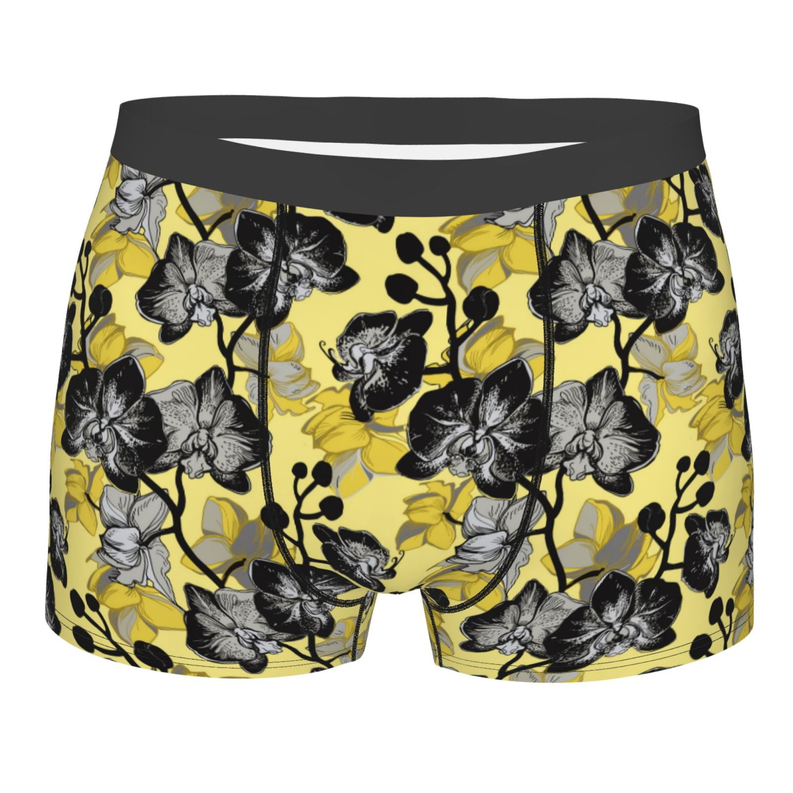 Naloa Orchids Flowers Print Mens Underwear - Boxers for Men, Classic ...