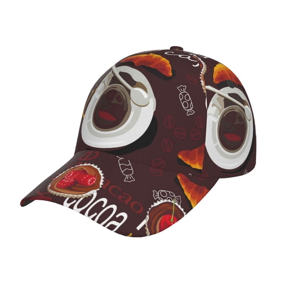 Naloa Original Classic Low Profile Hat Men Women Baseball Cap Dad Hat Adjustable Unconstructed A Cup Of Black Coffee On A Saucer Print Cap