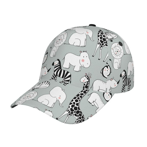 Naloa Original Classic Low Profile Hat Men Women Baseball Cap Dad Hat Adjustable Unconstructed African Animals Print Cap