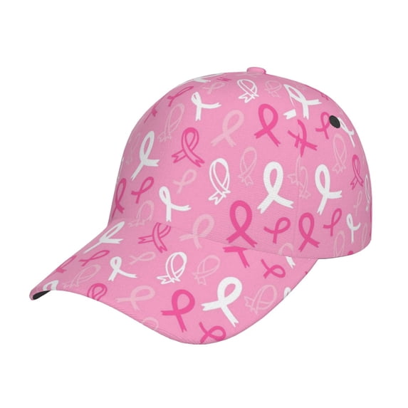 Naloa Original Classic Low Profile Hat Men Women Baseball Cap Dad Hat Adjustable Unconstructed Breast Cancer Awareness (3) Print Cap