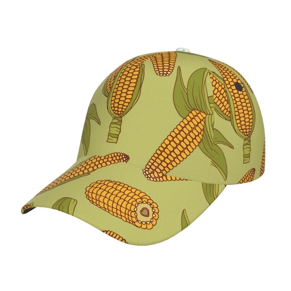 Naloa Original Classic Low Profile Hat Men Women Baseball Cap Dad Hat Adjustable Unconstructed Corn Print Cap