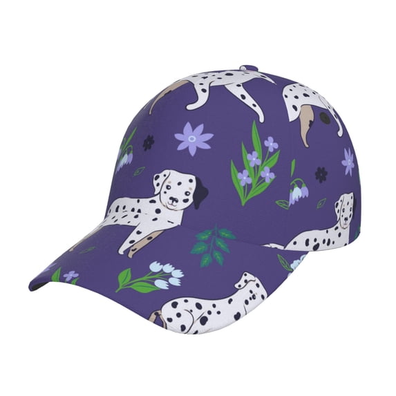 Naloa Original Classic Low Profile Hat Men Women Baseball Cap Dad Hat Adjustable Unconstructed Cute Dog Print Cap