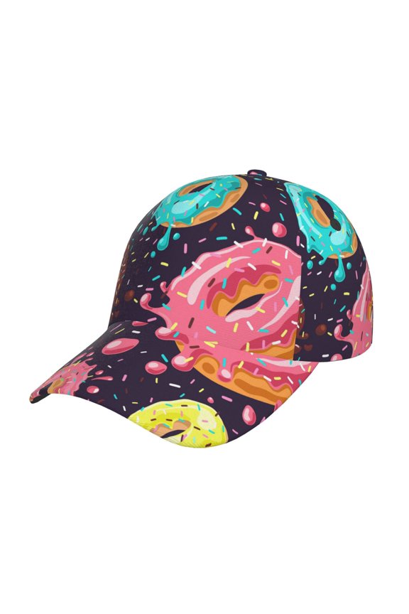 Original Classic Low Profile Hat Men Women Baseball Cap Dad Hat Adjustable Unconstructed Donuts1 Print Cap