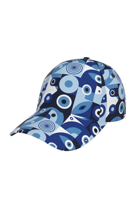 Original Classic Low Profile Hat Men Women Baseball Cap Dad Hat Adjustable Unconstructed Evil Eye Print Cap