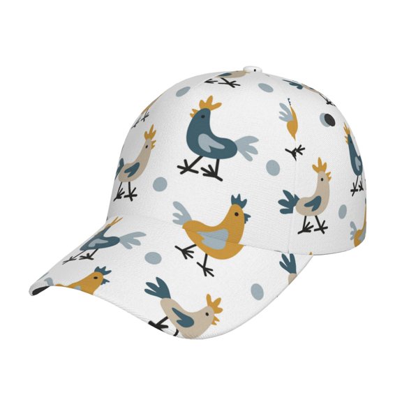 Naloa Original Classic Low Profile Hat Men Women Baseball Cap Dad Hat Adjustable Unconstructed Farm Roosters Print Cap