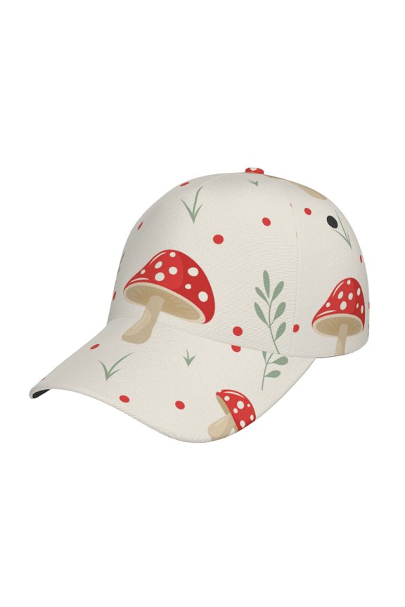 Original Classic Low Profile Hat Men Women Baseball Cap Dad Hat Adjustable Unconstructed Flat Mushrooms Print Cap