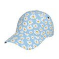 thumbnail image 1 of Naloa Original Classic Low Profile Hat Men Women Baseball Cap Dad Hat Adjustable Unconstructed Floral Daisy Print Cap, 1 of 1