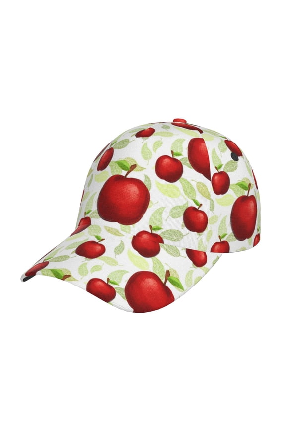 Original Classic Low Profile Hat Men Women Baseball Cap Dad Hat Adjustable Unconstructed Fruit Apples Print Cap