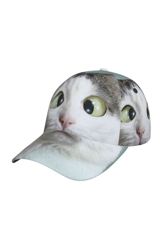 Original Classic Low Profile Hat Men Women Baseball Cap Dad Hat Adjustable Unconstructed Funny Cat Print Cap