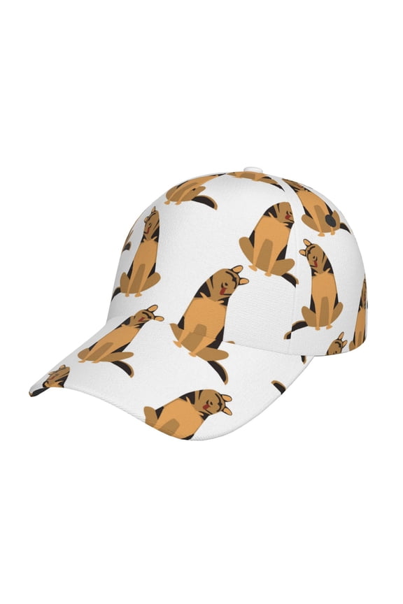 Original Classic Low Profile Hat Men Women Baseball Cap Dad Hat Adjustable Unconstructed German Shepherd Dog Print Cap