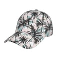 thumbnail image 1 of Naloa Original Classic Low Profile Hat Men Women Baseball Cap Dad Hat Adjustable Unconstructed Hawaii Palms Print Cap, 1 of 1