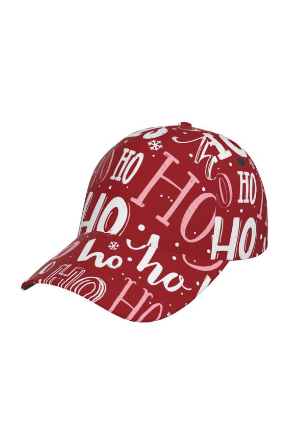 Original Classic Low Profile Hat Men Women Baseball Cap Dad Hat Adjustable Unconstructed Ho Pattern Funny Christmas Print Cap
