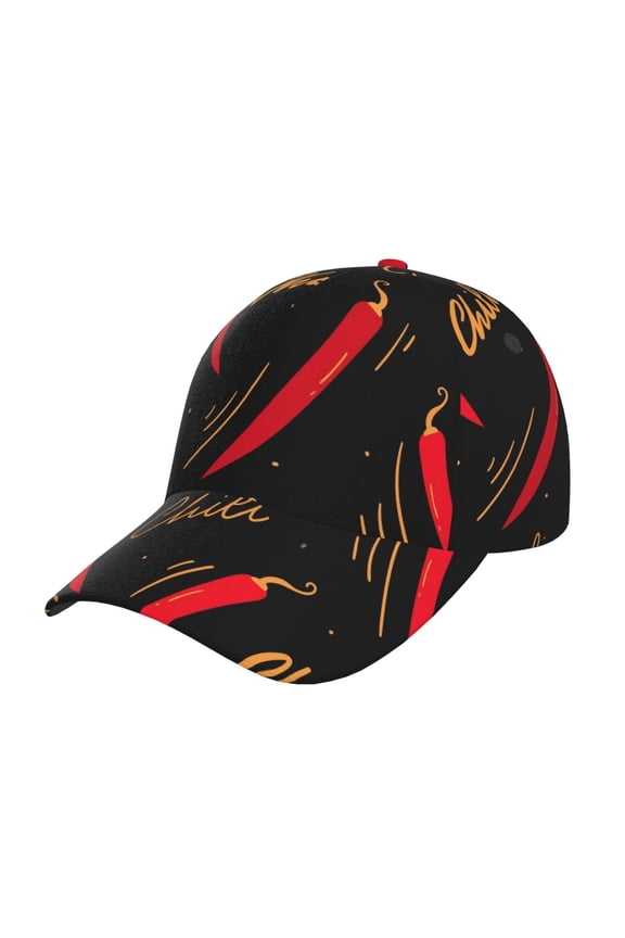 Original Classic Low Profile Hat Men Women Baseball Cap Dad Hat Adjustable Unconstructed Hot Chili Print Cap