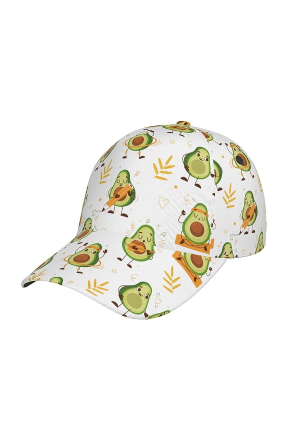 Original Classic Low Profile Hat Men Women Baseball Cap Dad Hat Adjustable Unconstructed Lovely Avocado Print Cap