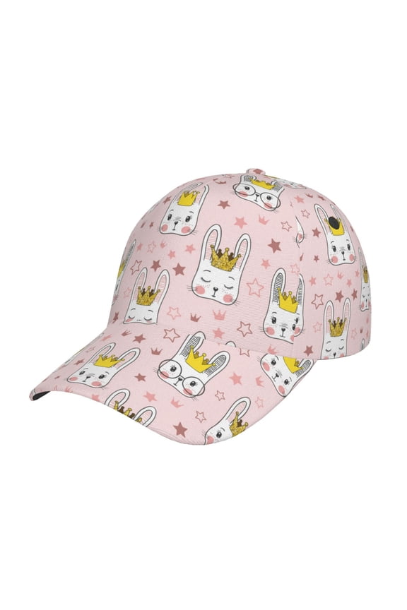 Original Classic Low Profile Hat Men Women Baseball Cap Dad Hat Adjustable Unconstructed Queen For Rabbit Print Cap