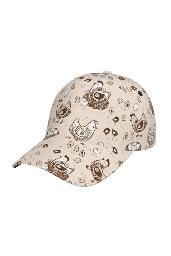 Original Classic Low Profile Hat Men Women Baseball Cap Dad Hat Adjustable Unconstructed Retro Rooster Print Cap