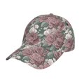 thumbnail image 1 of Naloa Original Classic Low Profile Hat Men Women Baseball Cap Dad Hat Adjustable Unconstructed Rose Flowers Print Cap, 1 of 9