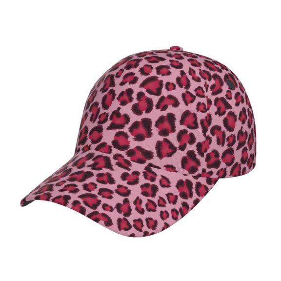 Naloa Original Classic Low Profile Hat Men Women Baseball Cap Dad Hat Adjustable Unconstructed Rose Leopard Print Print Cap