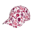thumbnail image 1 of Naloa Original Classic Low Profile Hat Men Women Baseball Cap Dad Hat Adjustable Unconstructed Tulips Flowers Print Cap, 1 of 9