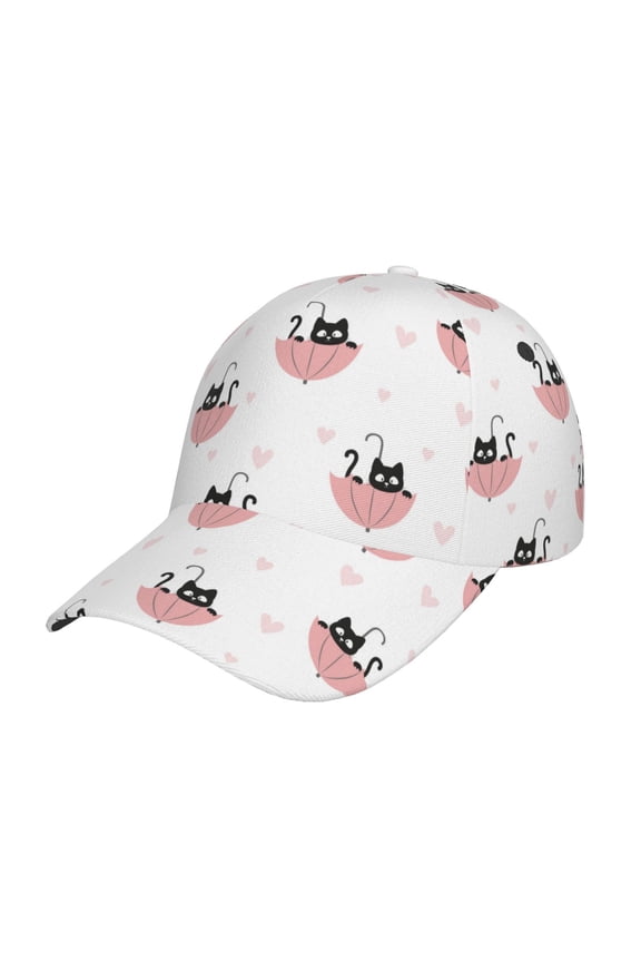 Original Classic Low Profile Hat Men Women Baseball Cap Dad Hat Adjustable Unconstructed Umbrella Cat Print Cap