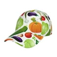 thumbnail image 1 of Naloa Original Classic Low Profile Hat Men Women Baseball Cap Dad Hat Adjustable Unconstructed Vegetables2 Print Cap, 1 of 9