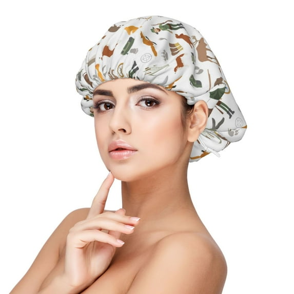 Naloa Outdoor Living Adjustable Hair Bonnet for Sleeping, Hair Wrap Sleep Cap Turban for Women Men, Curly Straight Hair Long Large Braid Unisex
