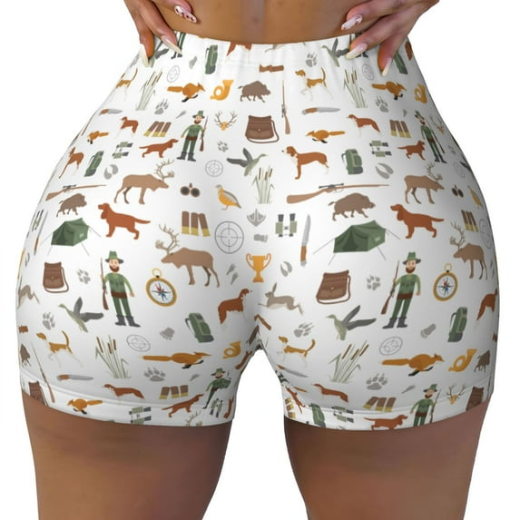 Naloa Outdoor Living Biker Shorts for Women Seamless Scrunch Short Women’s Yoga Shorts for Gym Running Sport Shorts - X-Large