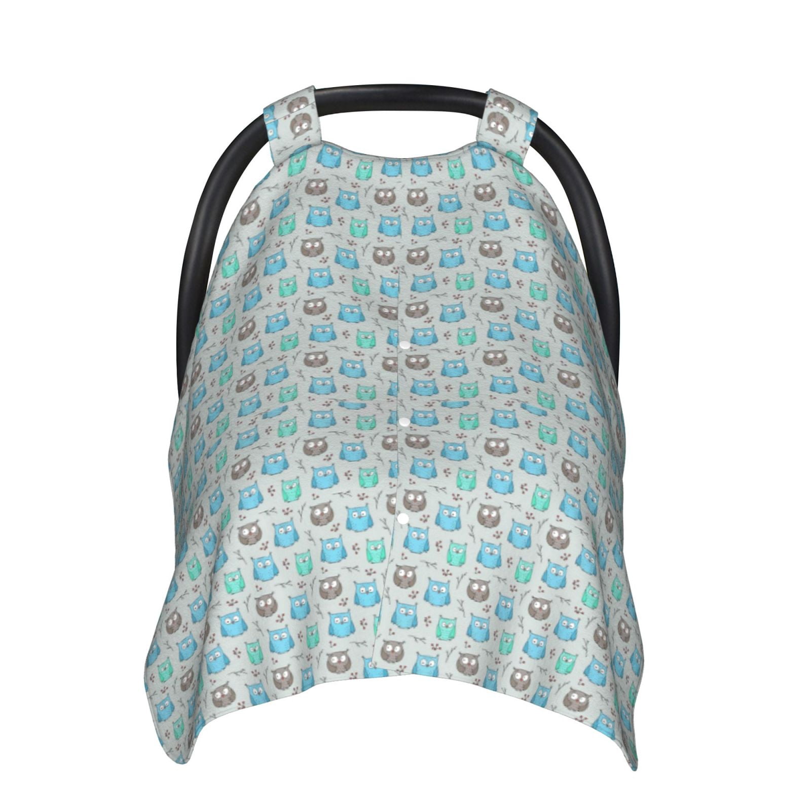 Naloa Owl Baby Car Seat Cover, Breathable Baby Carrier Cover, Multiuse Baby Carrier Cover & Nursing Breastfeeding Cover