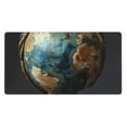 thumbnail image 1 of Naloa Owl Globe Sculpture Gaming Mouse Pad Large Mouse Mat Long Extended Desk Pad Non-Slip Rubber Mice Pads Stitched Edges Thin Pad (16x29.5 Inch), 1 of 8