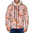 thumbnail image 1 of Naloa Painting Peach Men’s Hoodies, Zip up Hoodie, Sweatshirts,Hoodies for Men Sizes S-3XL-Large, 1 of 5