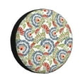 thumbnail image 1 of Naloa Paisley Floral 5 PVC Leather Spare Tire Wheel Cover for Car Truck SUV Camper Trailer Universal Fit many size14 inch, 1 of 6