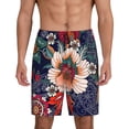 thumbnail image 1 of Naloa Paisley2 Men's Short Pajama Pants, Pj Shorts, Lounge Comfort Shorts-Small, 1 of 6