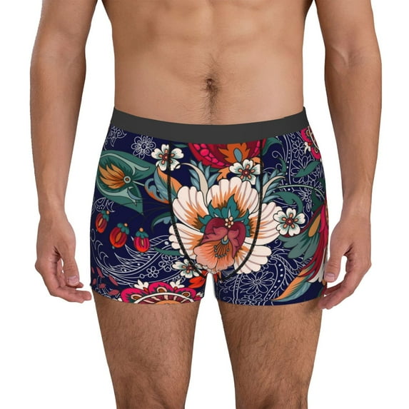 Naloa Paisley2 Mens Underwear - Boxers for Men, Mens Boxer Briefs, Classic Briefs for Men-X-Large