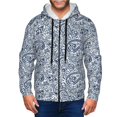 thumbnail image 1 of Naloa Paisley4 Men’s Hoodies, Zip up Hoodie, Sweatshirts,Hoodies for Men Sizes S-3XL-3X-Large, 1 of 5