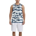 thumbnail image 1 of Naloa Palm Tree Basketball Jersey Reversible Men's Mesh Athletic Sports Shirts Training Practice S-4XL4X-Large, 1 of 6