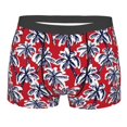 thumbnail image 1 of Naloa Palm Tree Pattern on Red Print Mens Underwear - Boxers for Men, Classic Briefs for Men, 1 of 9