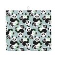 thumbnail image 1 of Naloa Panda And Eucalyptus Dish Drying Mat for Kitchen Counter, Heat Resistant Drainer Mats, Absorbent Draining Mat,Dish Rack Pad,16"x18", 1 of 8