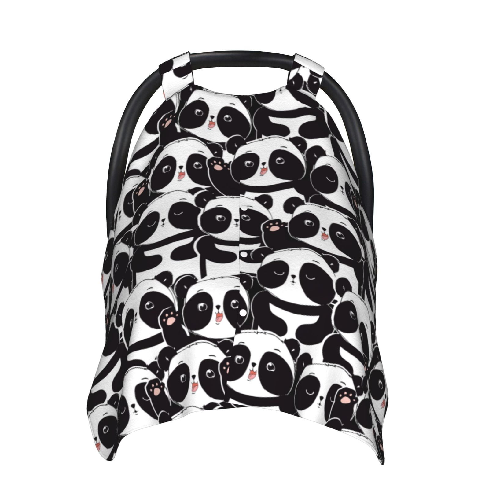 Naloa Panda Baby Car Seat Cover, Breathable Baby Carrier Cover, Multiuse Baby Carrier Cover & Nursing Breastfeeding Cover