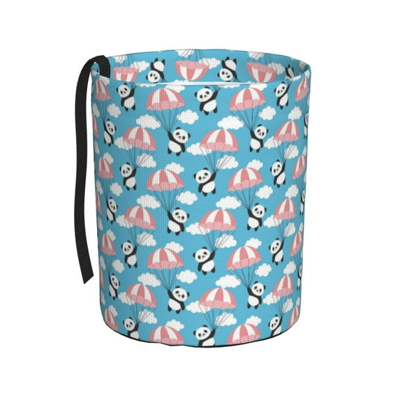 Naloa Panda Flying in the Sky Car Trash Can Garbage Car Accessories Trash Can Car Waste Bin for for Driver and Passenger Any Vehicle
