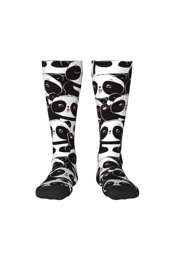 Panda Thigh High Socks Extra Long Stretchy Sock Women Over Knee High Opaque Stocking Daily Wear
