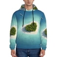 thumbnail image 1 of Naloa Paradise Island Men's Casual Hooded Collar Drawstring Hoodies Pullover Sweatshirts Casual Long Sleeve Shirts-Small, 1 of 7