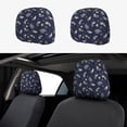 thumbnail image 1 of Naloa Party Shark Cute Print 2 PCS Car All-Inclusive Headrest Cover,Seat Headrest Cover Headrest Cover Protector for Most Car Models, 1 of 9