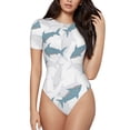 thumbnail image 1 of Wukai Hand Drawn Snake Print Beach Trunks with Compression Liner Swimsuit Quick Dry Beach Sports Shorts with Pocket-Large, 1 of 9