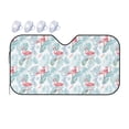 thumbnail image 1 of Wukai Tropical Flamingo Car Windshield Sunshade - Cool Reflective Sun Blocker for Small Sedans and Mini SUVs-, 1 of 7