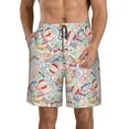 thumbnail image 1 of Naloa Passport Stamp Men's Beach Shorts, Surfing shorts, Swim trunks, Quick Dry Swim Trunks for Surfing Beach Fun - Large, 1 of 9