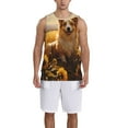 thumbnail image 1 of Naloa Pastoral Sunflower Corgi Basketball Jersey Reversible Men's Mesh Athletic Sports Shirts Training Practice S-4XLLarge, 1 of 6