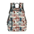 thumbnail image 1 of Naloa Patchwork In Country Style Print Lightweight DayBackpack Suitable for school, work, shopping, travel, etc., 1 of 5