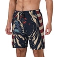 thumbnail image 1 of Naloa Patriotic Bulldog Art Print Men Swim Trunks with Compression Liner ,Board Shorts,Men's Swim Shorts with Drawstring and Elastic Waistband-3X-Large, 1 of 6